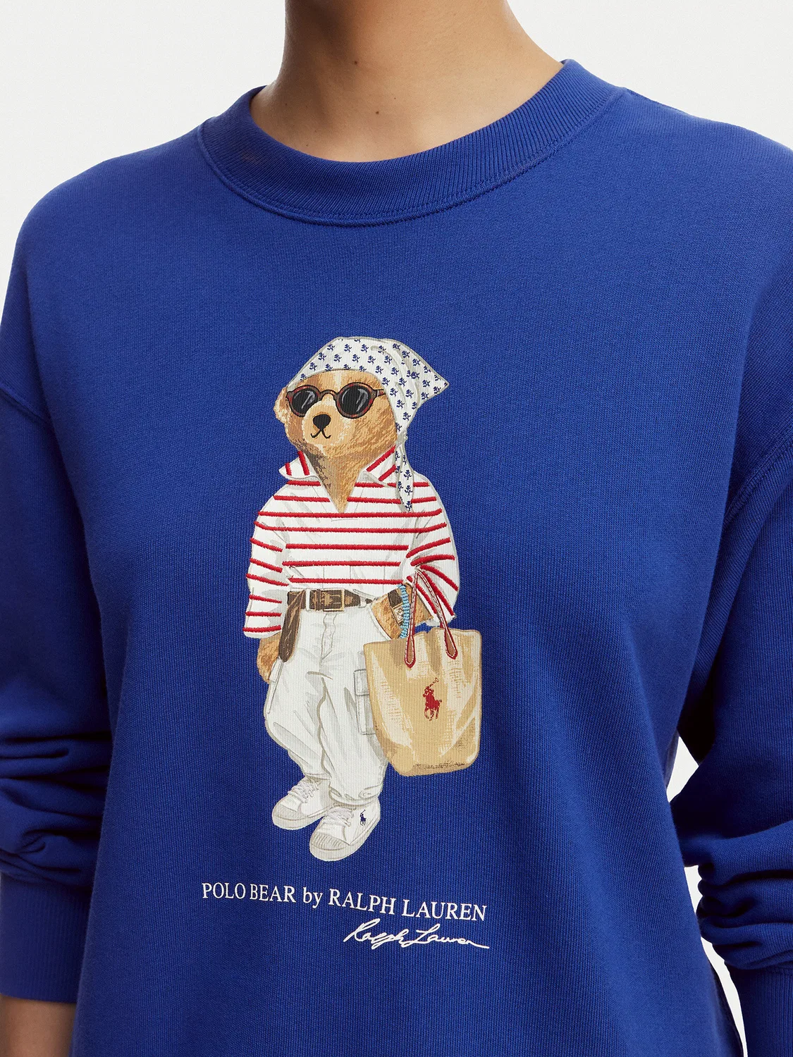 Женская толстовка стандартного кроя Polo Ralph Lauren, синий — фото 4