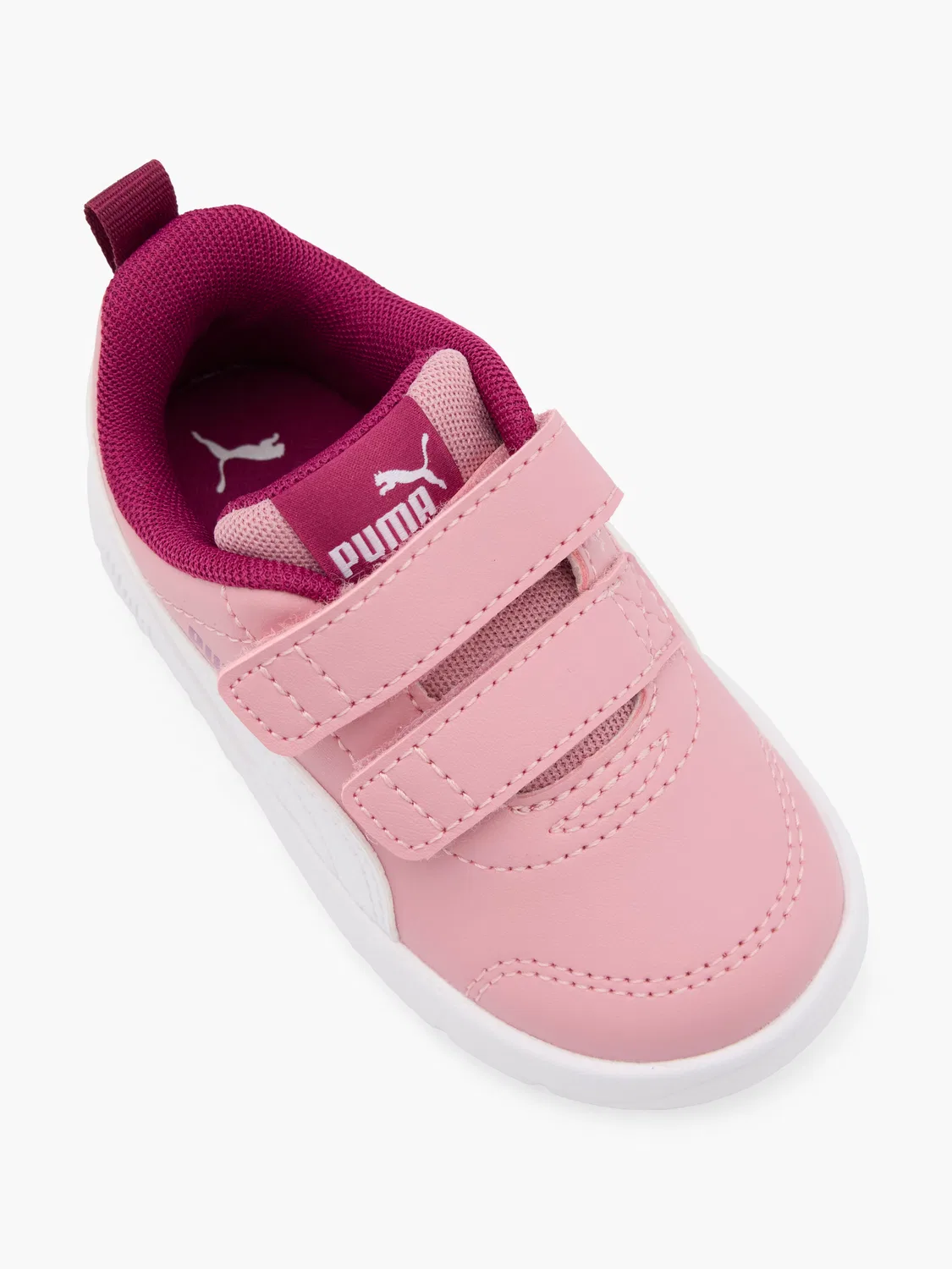 Детские кроссовки на липучке PUMA, розовый — фото 2
