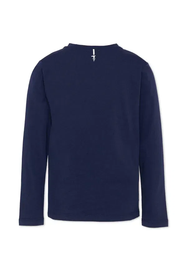 Футболка длинный рукав, принт, Long sleeved top, Tru Trussardi Junior, синий — фото 2