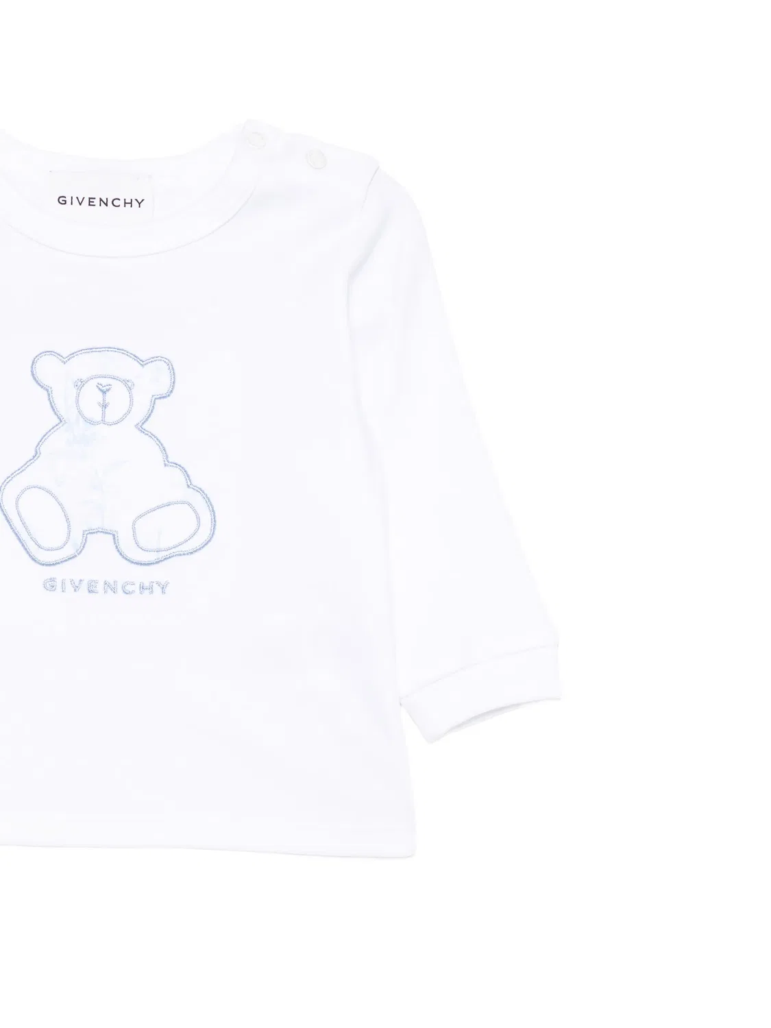 Givenchy Набор: футболка и комбинезон в елочку, синий — фото 2