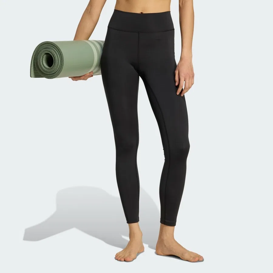 Леггинсы с высоким поясом All Me Essentials adidas, Черно-голубой