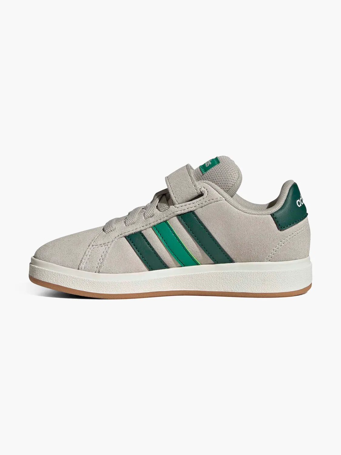 Кроссовки для мальчиков на шнуровке и липучке Adidas, зеленый — фото 3