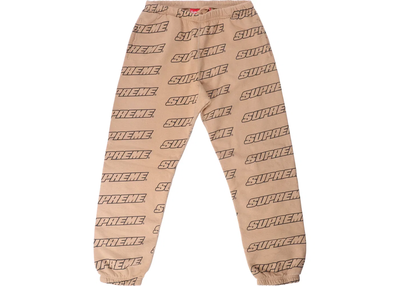 Мужские спортивные штаны с принтом Supreme Sweatpant, Light Brown