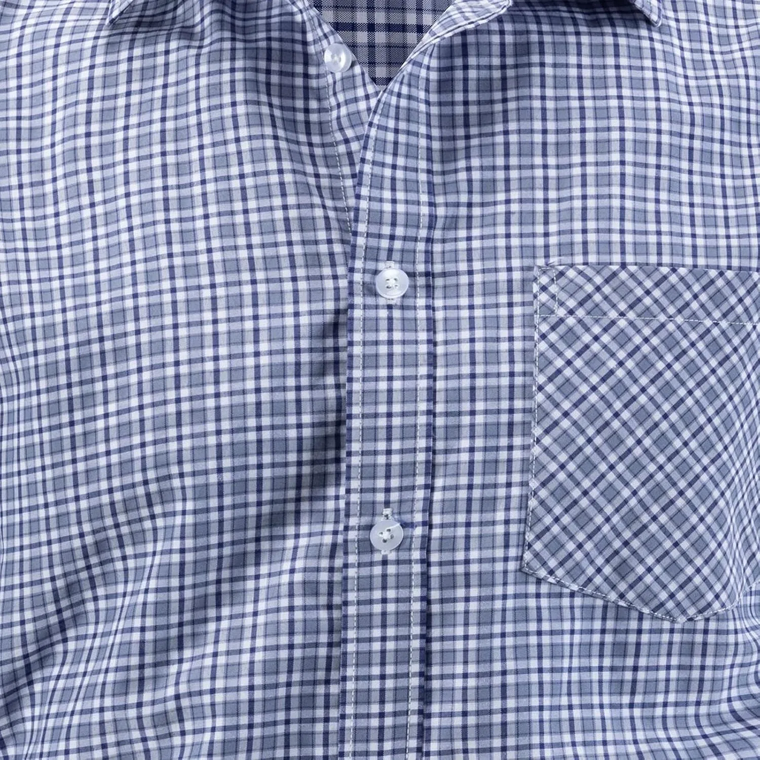 Мужская рубашка с длинным рукавом в клетку Slim Fit, Gray — фото 2