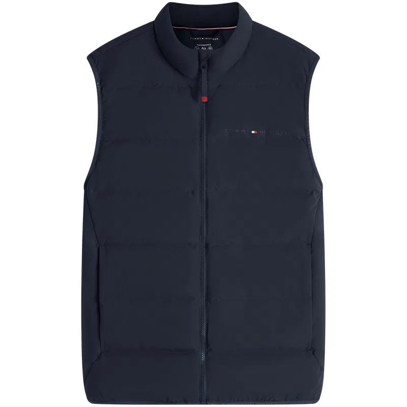 Мужской жилет утепленный с воротником-стойкой Tommy Hilfiger, Army Green MSD — фото 3