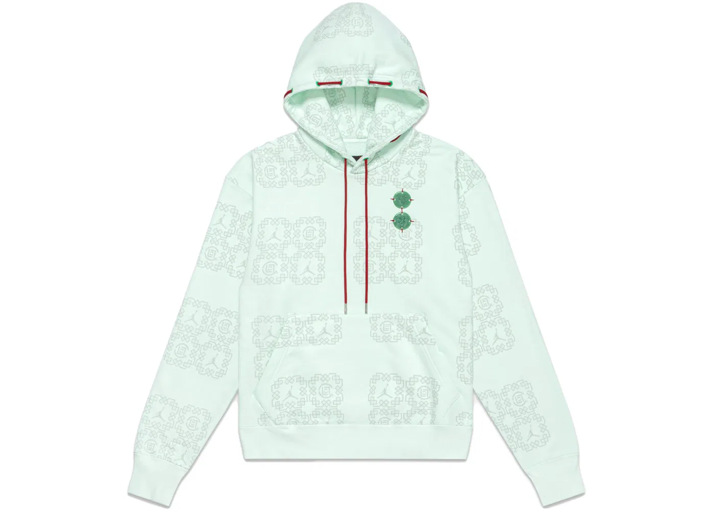 Мужская худи с принтом Jordan Clot Jade Fleece, Barely Green