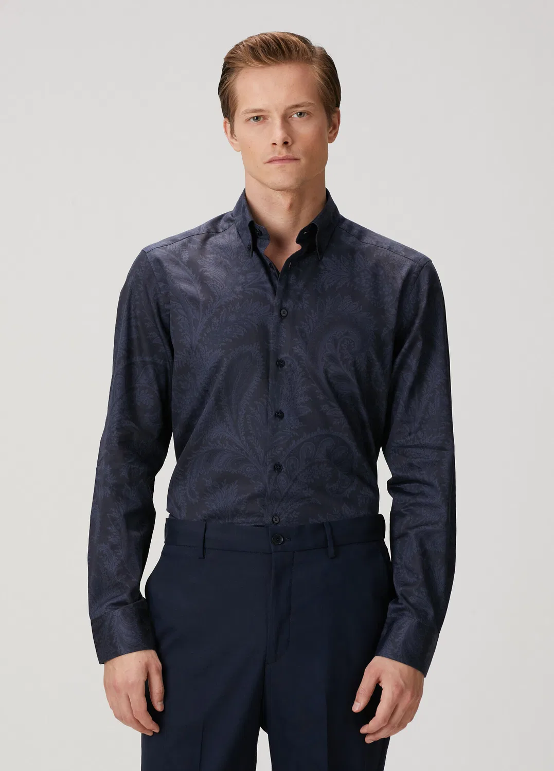 Рубашка Etro Lacivert Etnik Desenli, Etro, lacivert