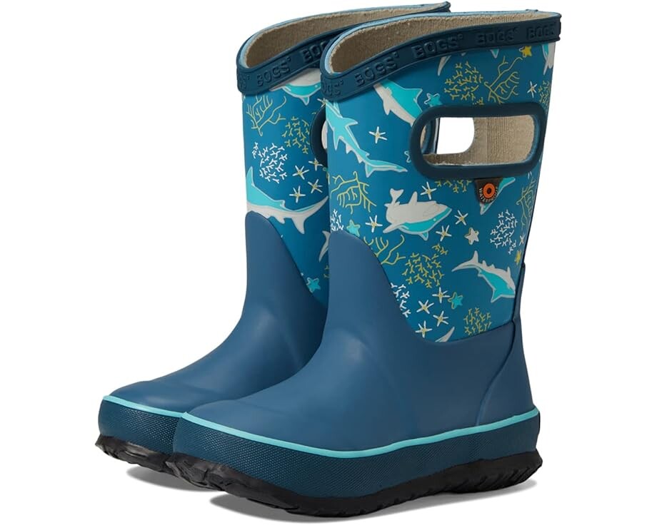 

Ботинки Bogs Rain Boot Shark Coral, цвет Light Blue Multi