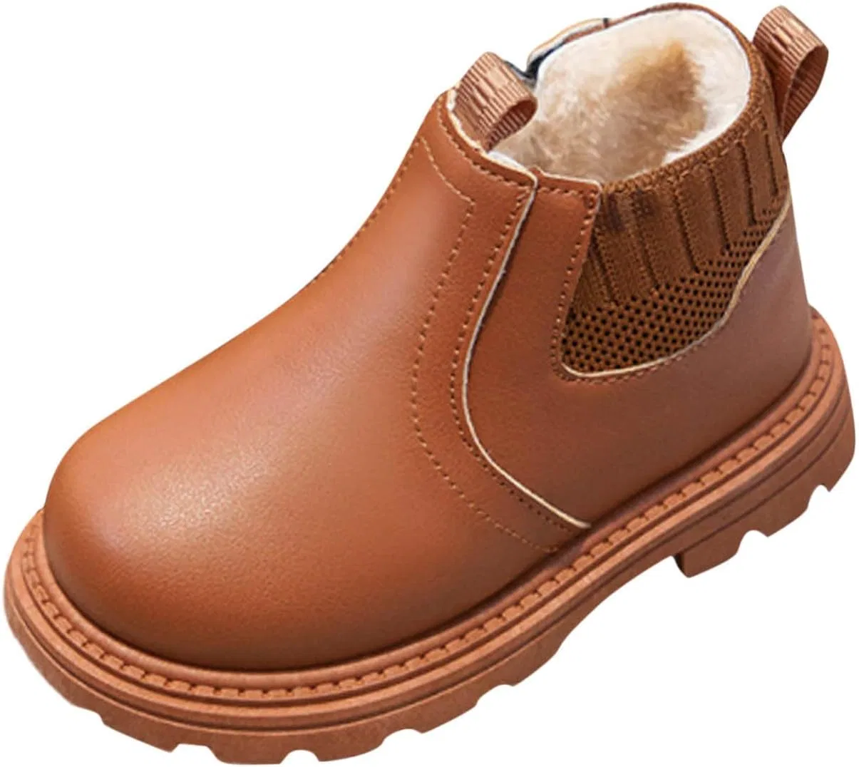 Детские зимние сапоги для девочек с мехом Zzalalana, Brown