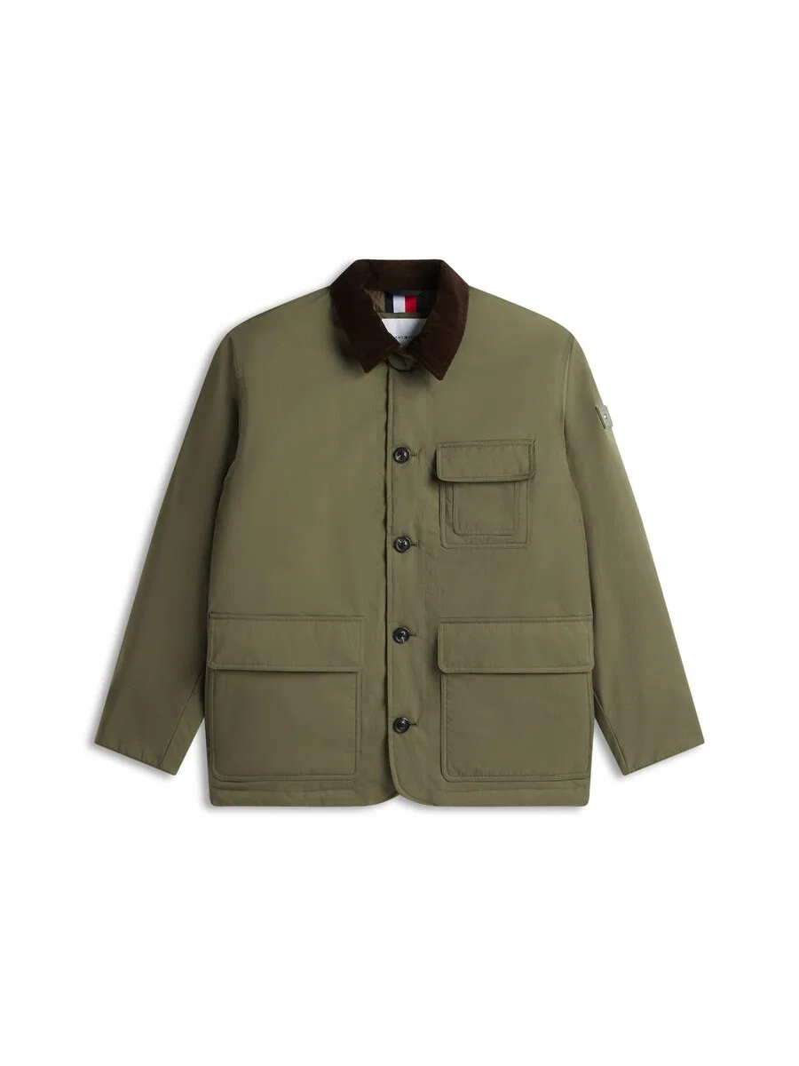 Куртка TOMMY HILFIGER Between-Season 'SURPLUS' оливкового цвета