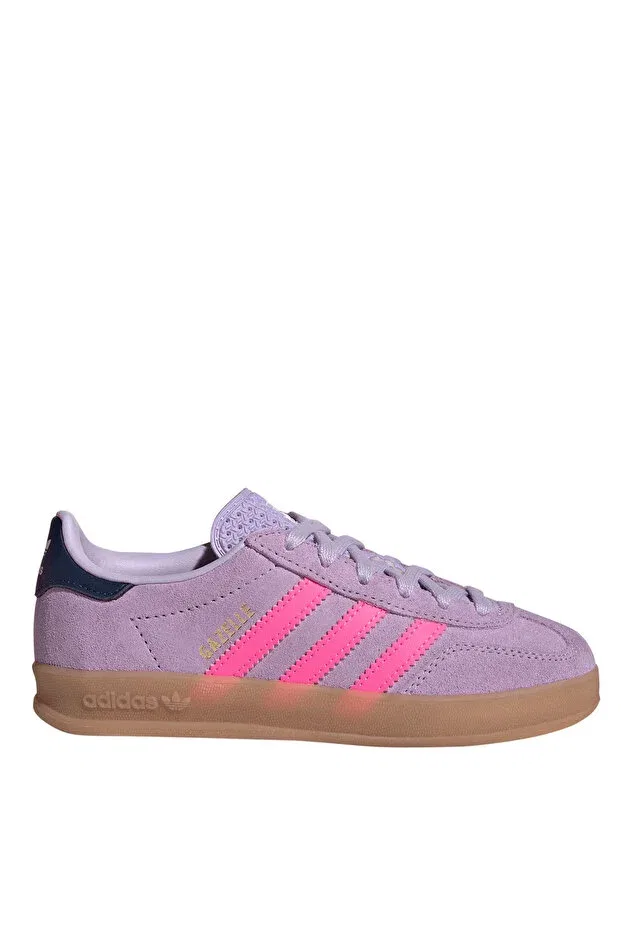 Детские кроссовки для девочек текстильные Gazelle Indoor c Adidas, Purple