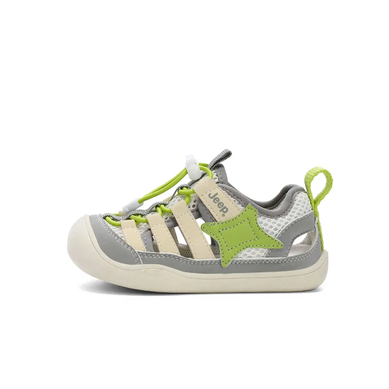 Детские кроссовки для мальчиков с защитой от скольжения Jeep Spring Morning 2.0, Khaki Grey/Olive Green