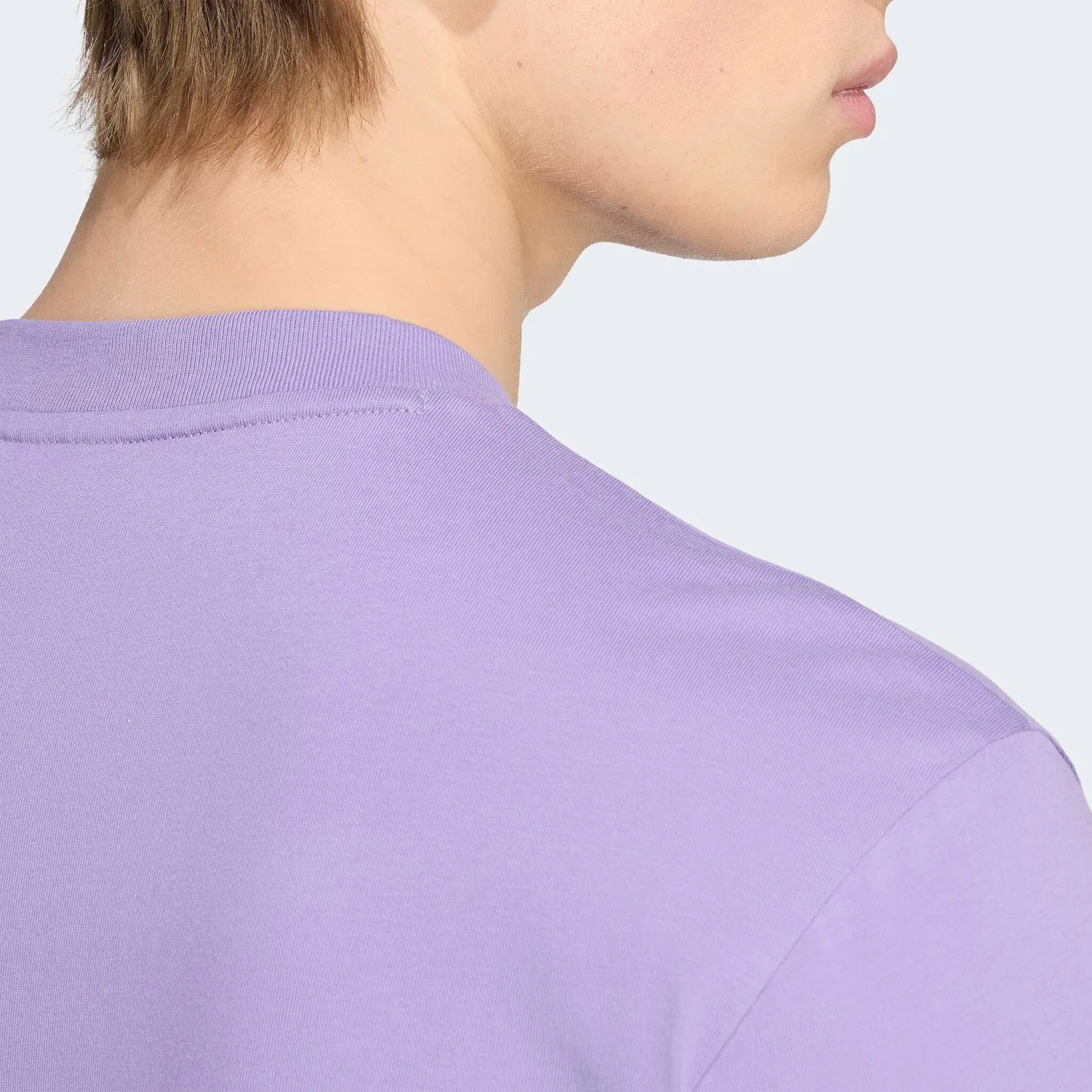 Детская хлопковая трикотажная футболка с логотипом Adidas Sportswear, Magic Lilac/Black — фото 3