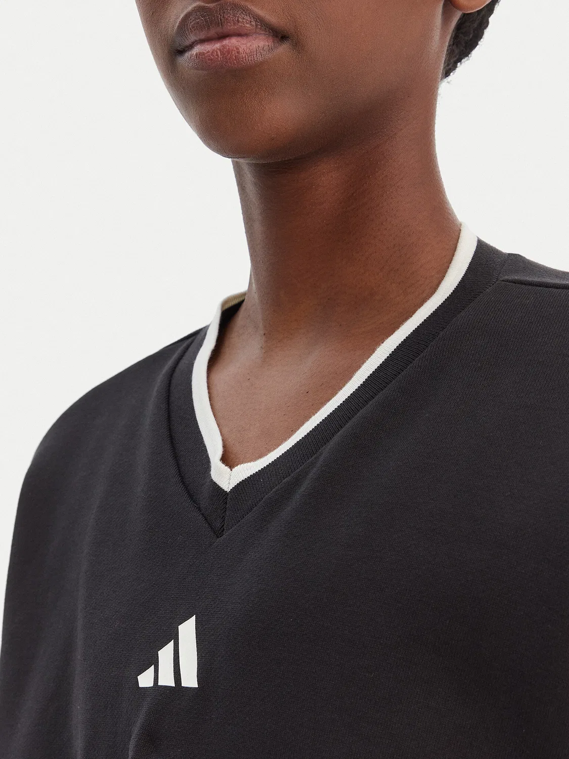 Женский свитшот свободного кроя Stadium Adidas, черный — фото 4