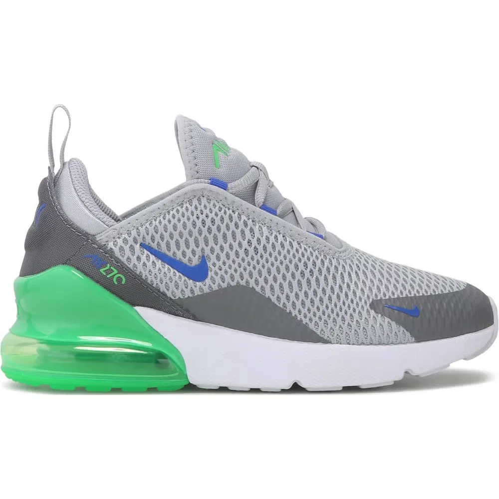 Детские кроссовки Air Max 270 Nike, Grey/Green — фото 2