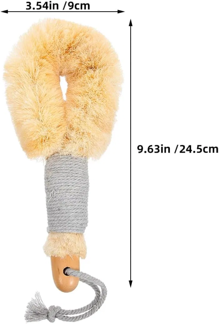 Щетка для тела LALADEFIEE, набор 2 шт, 24.5 x 9 x 4.5 см, Beige — фото 2