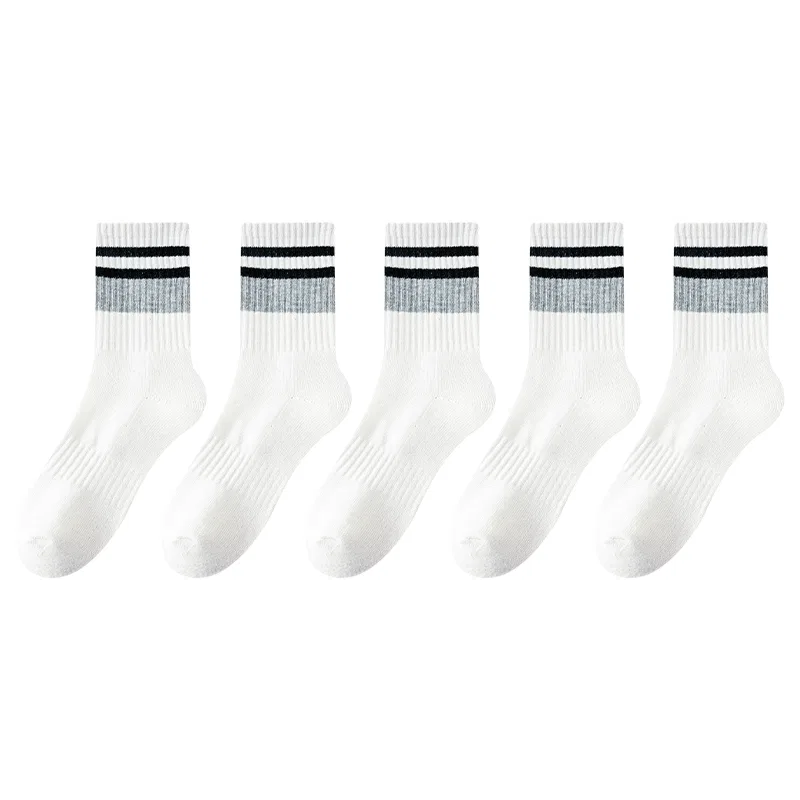 Детские носки-гольфы с длинным голенищем 5 пар, Unisex Crew Socks, MIIOW