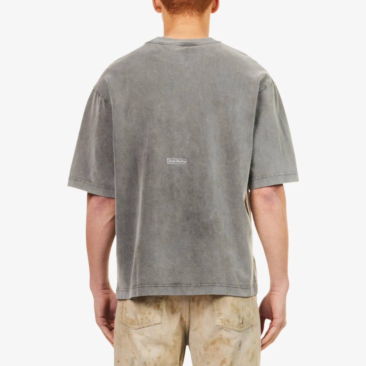 Хлопковая футболка с коротким рукавом Exford 1996 Acne Studios, черный — фото 4