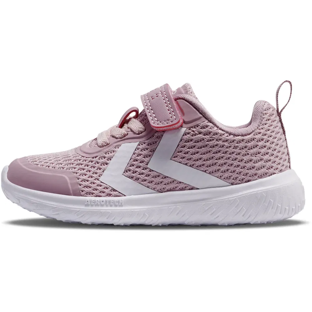 Детские кроссовки для девочек с липучками Actus ML Recycled Hummel, Pink