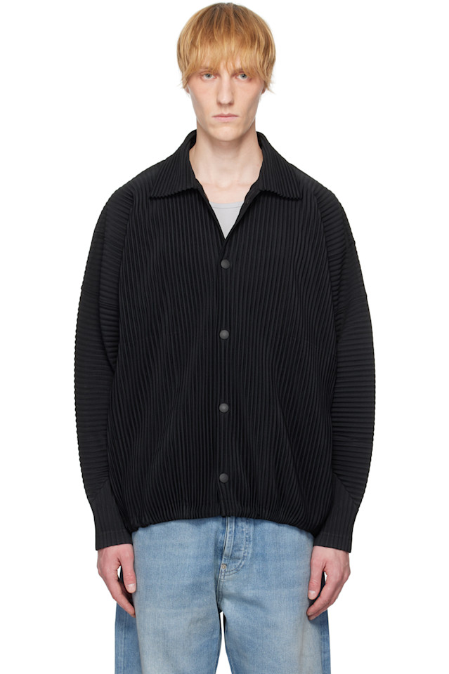 

Ежемесячная цветная куртка March Homme Plissé Issey Miyake, черный