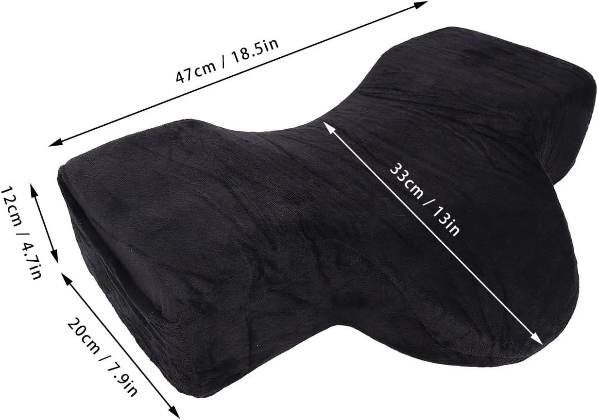 Подушка для наращивания ресниц, Memory Foam, UMDHAIYI, 1 шт, 47x20x12 см, Schwarz — фото 4