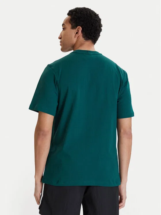 Футболка regular fit Trefoil Essentials Adidas, зеленый — фото 3