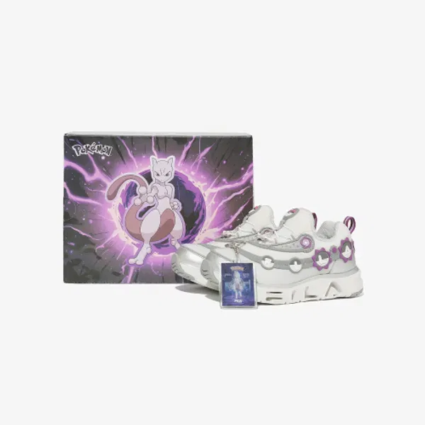 Кроссовки с подсветкой Pokémon Mewtwo Fila Kids, белые — фото 3