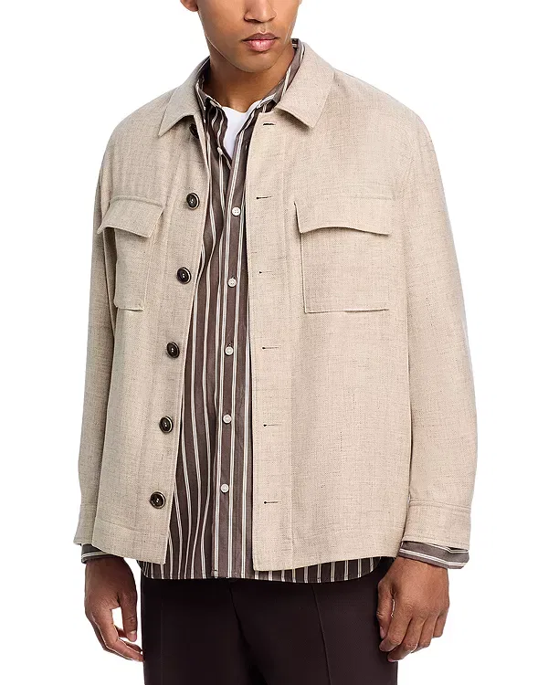 Мужская куртка с воротником-стойкой Boss, Medium Beige