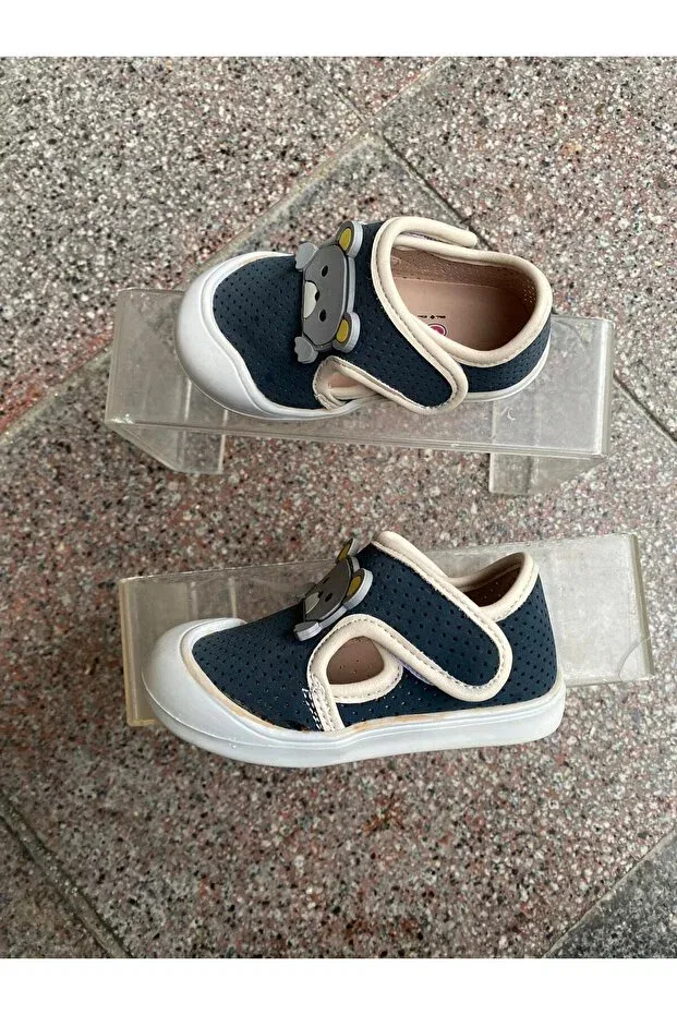 Детские туфли для девочек с липучкой Metin Ayakkabı, Navy Blue — фото 2