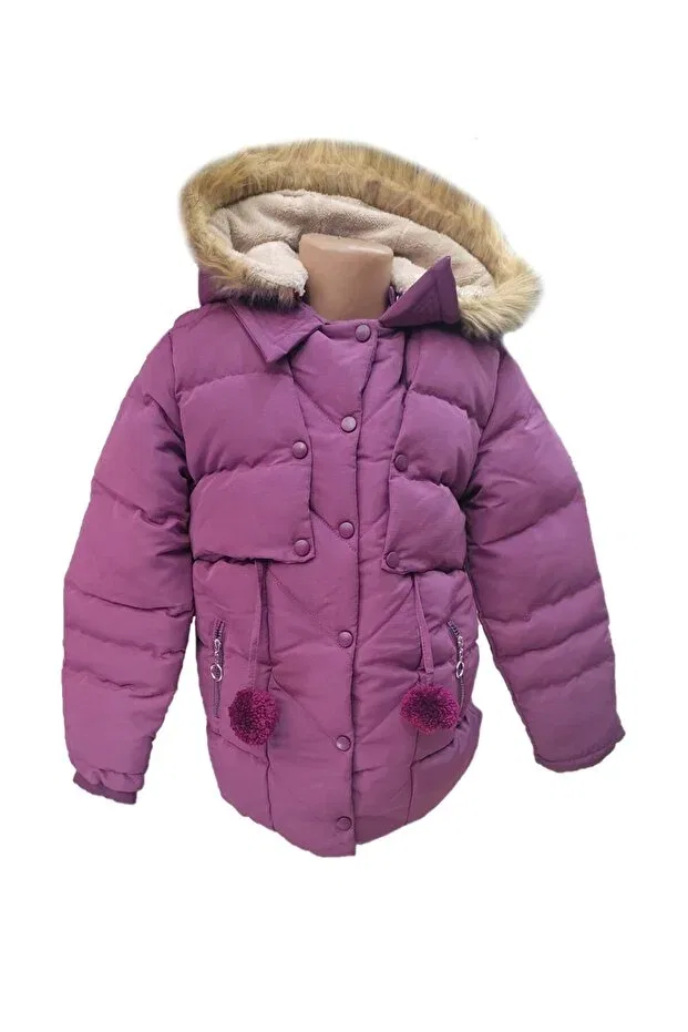 Детская куртка для девочек с принтом Lifeformoda, Lilac