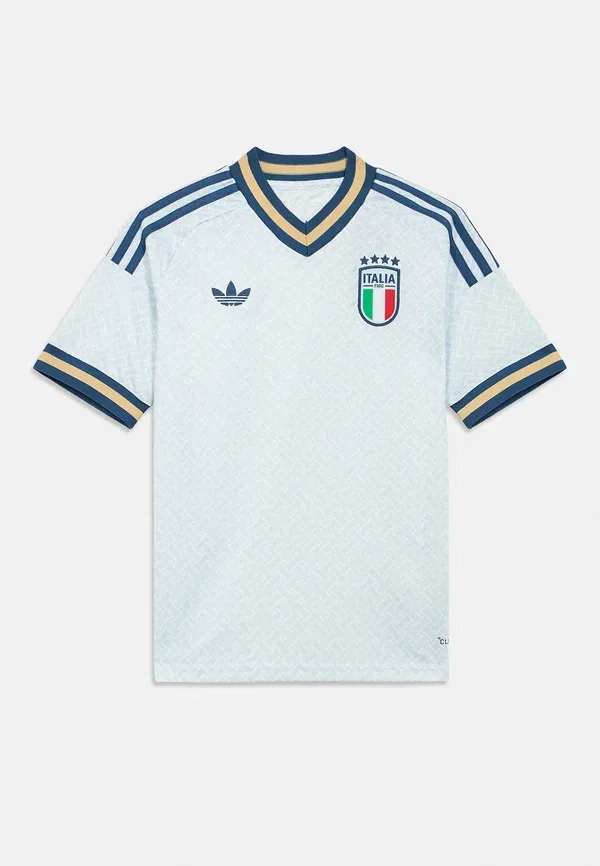 Выездная футболка сборной Италии (FCG) - футбольная футболка Adidas Originals, синий — фото 3