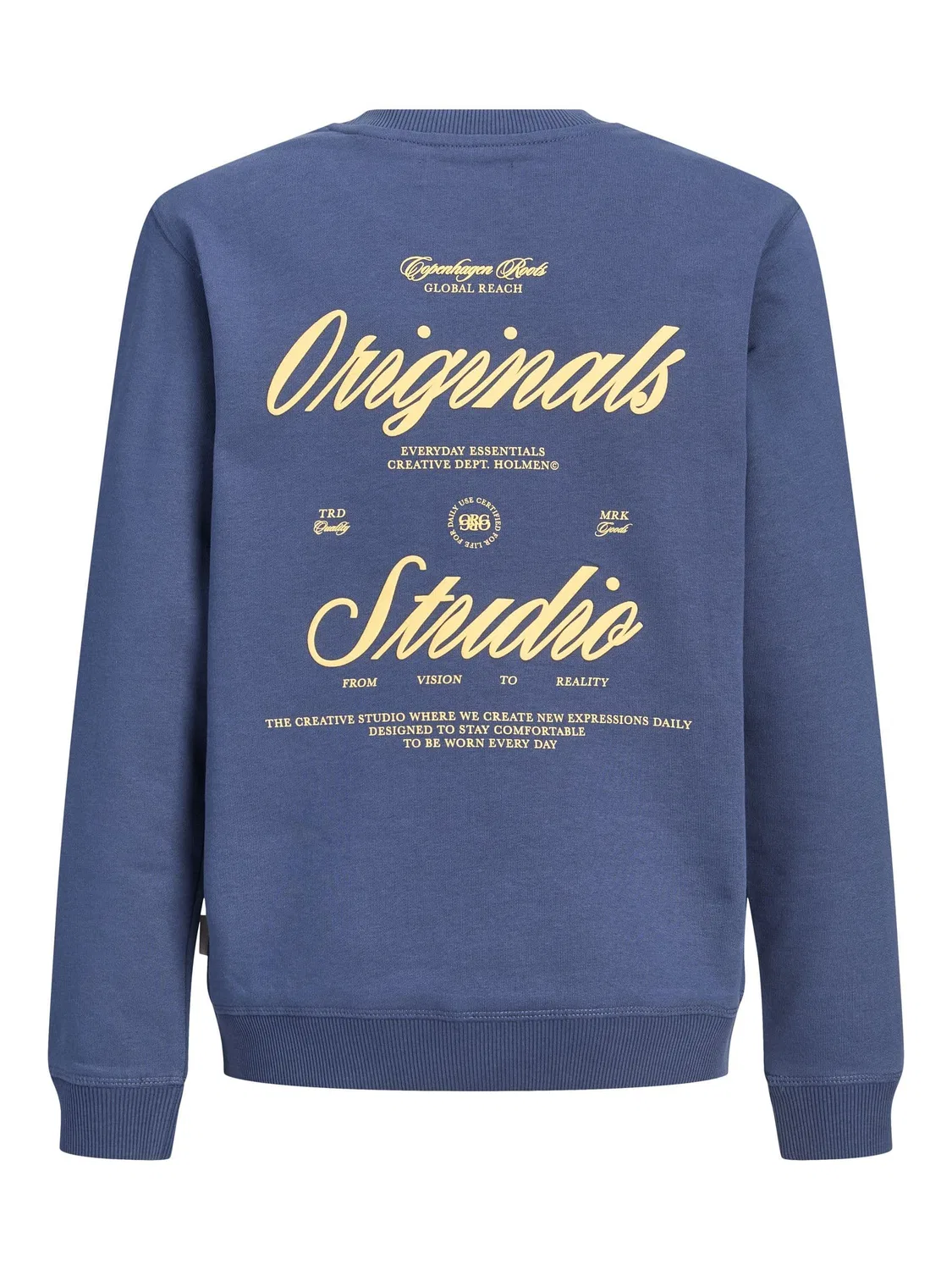 Свитшот синий Jack & Jones Junior, синий — фото 2