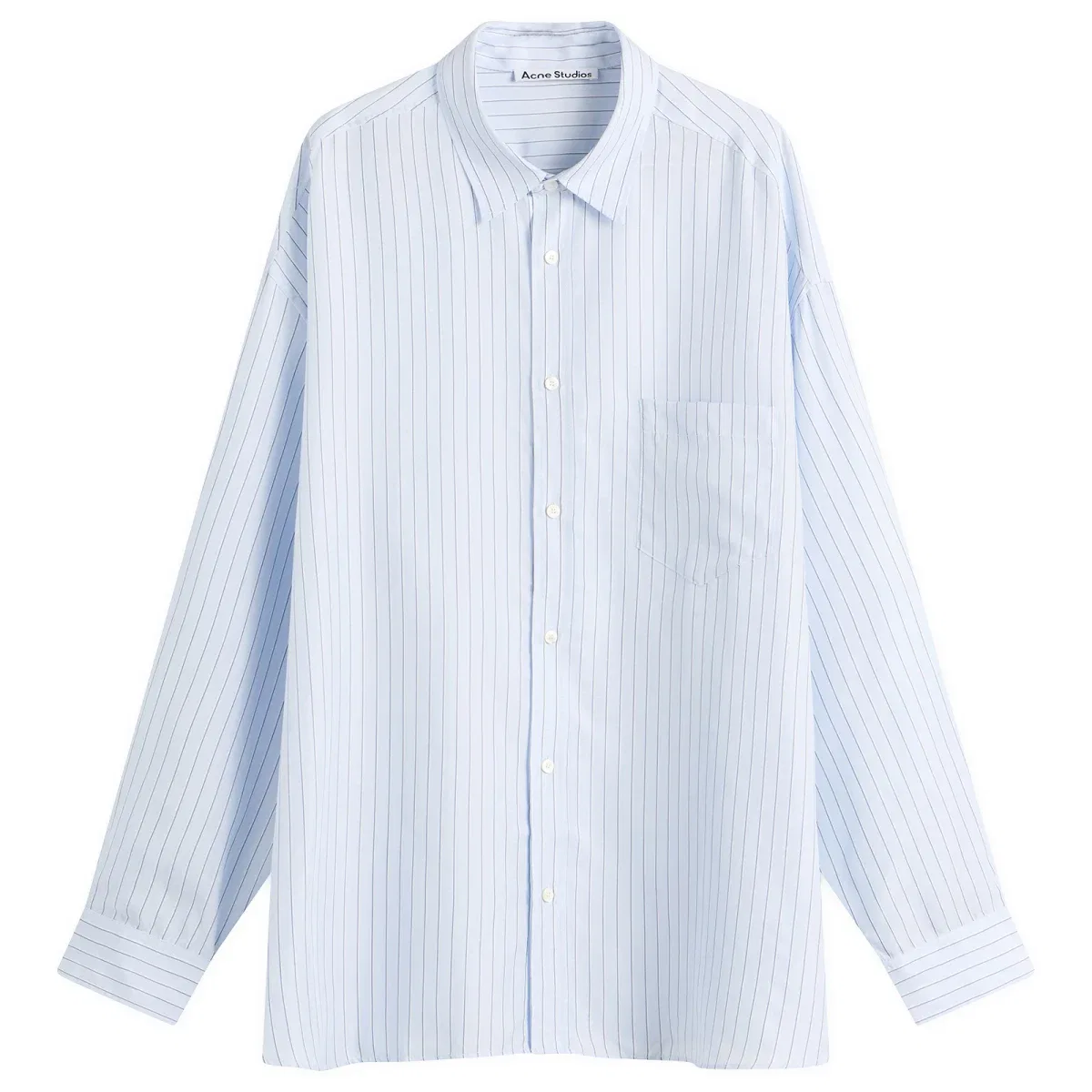 Рубашка с принтом Oversized stripe shirt Acne Studios, Blue