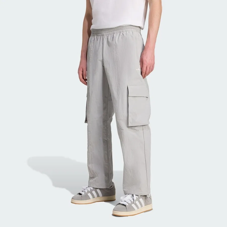 Штаны карго спортивные с принтом Front Stripes adidas Originals, Серый