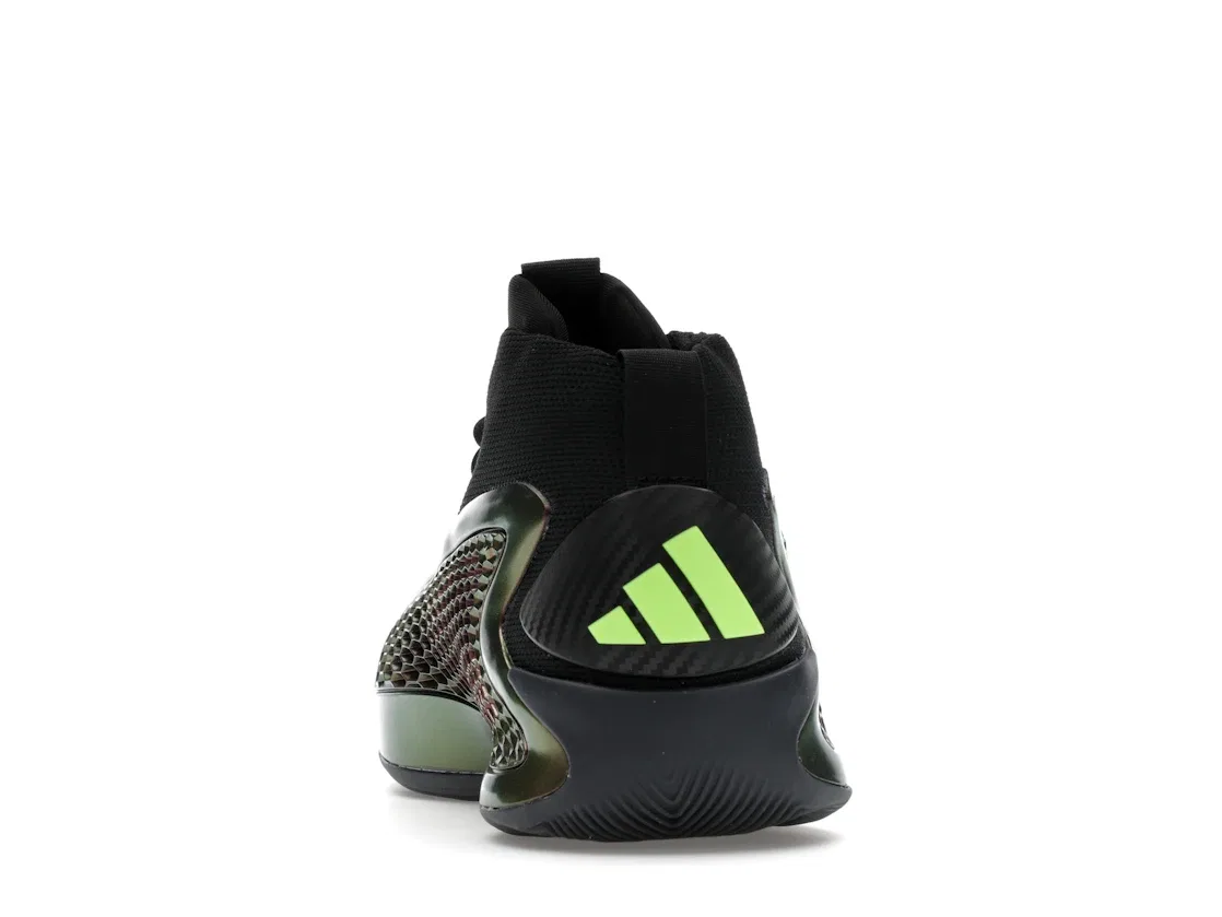 Детские кроссовки для мальчиков с верхом из синтетики и текстиля Adidas AE 1, Metallic Burgundy/Black/Lime Green — фото 4