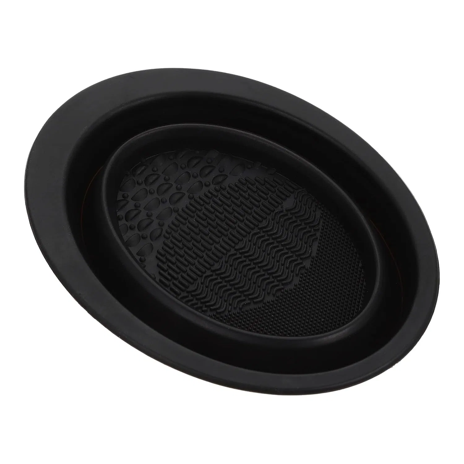 Силиконовая подушечка для очищения кистей Healeved, 14.7x11x2 см, Черный