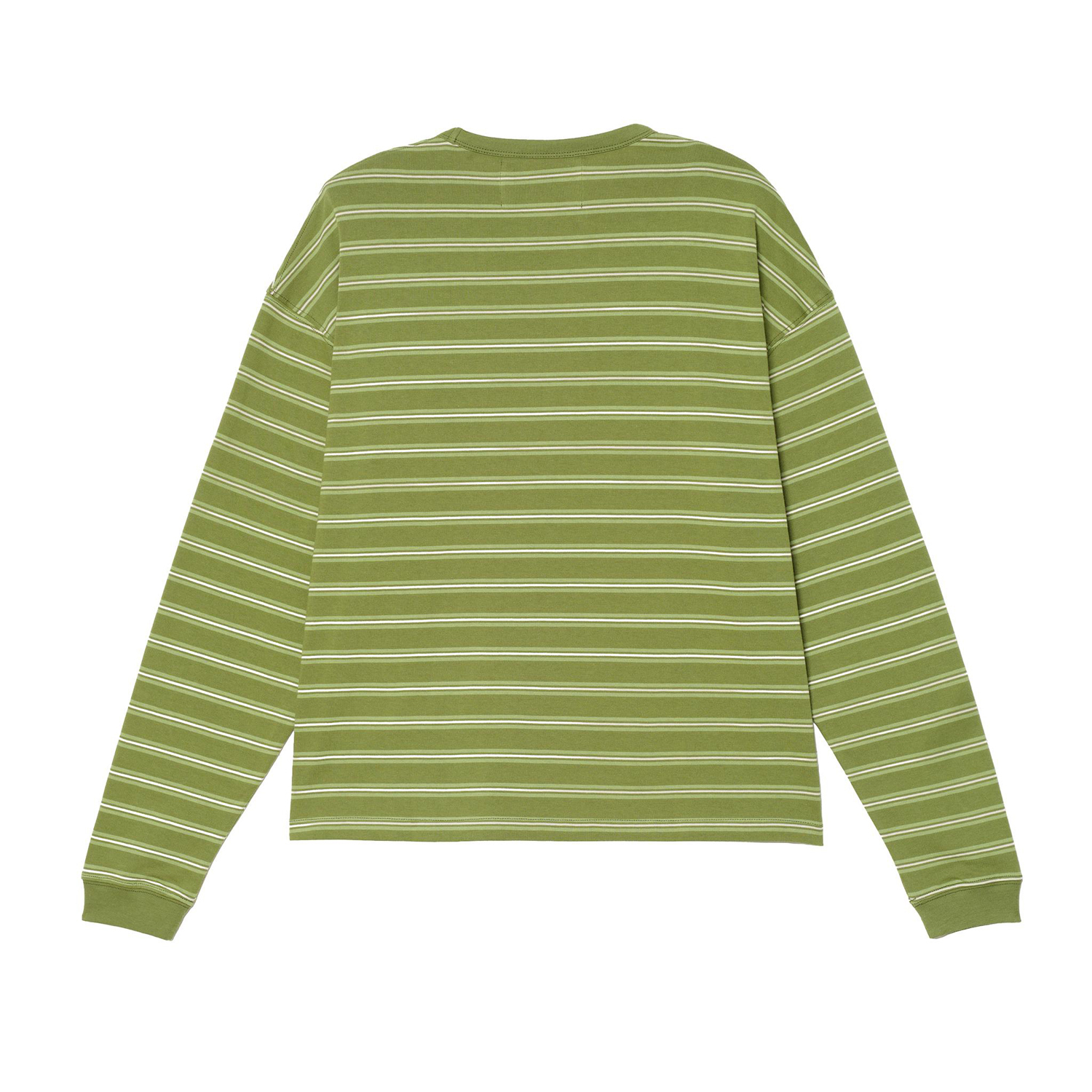 Лонгслив Zara Benito Antonio Collection Striped With Embroidered Pocket, зеленый — фото 4