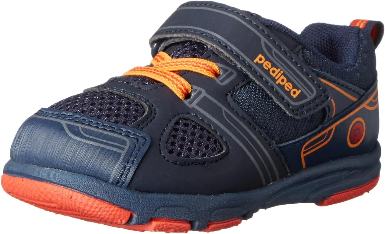 Детские кроссовки для мальчиков Mars Athletic Sneaker pediped, Navy/Orange