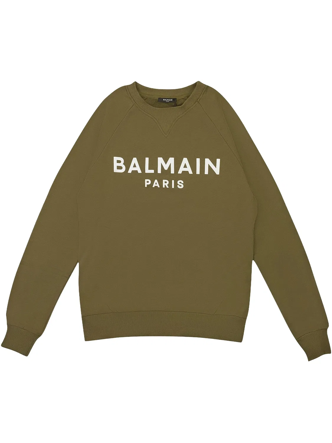 Толстовка с принтом Balmain, оливковый