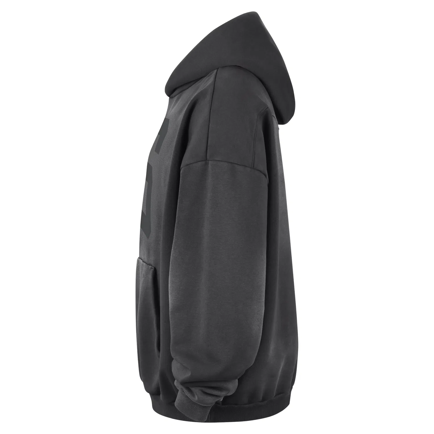 Мужское худи для баскетбола San Antonio Spurs Standard Issue Fleece Hoodie 'Dark Charcoal White' Nike, Dark Charcoal/White — фото 2