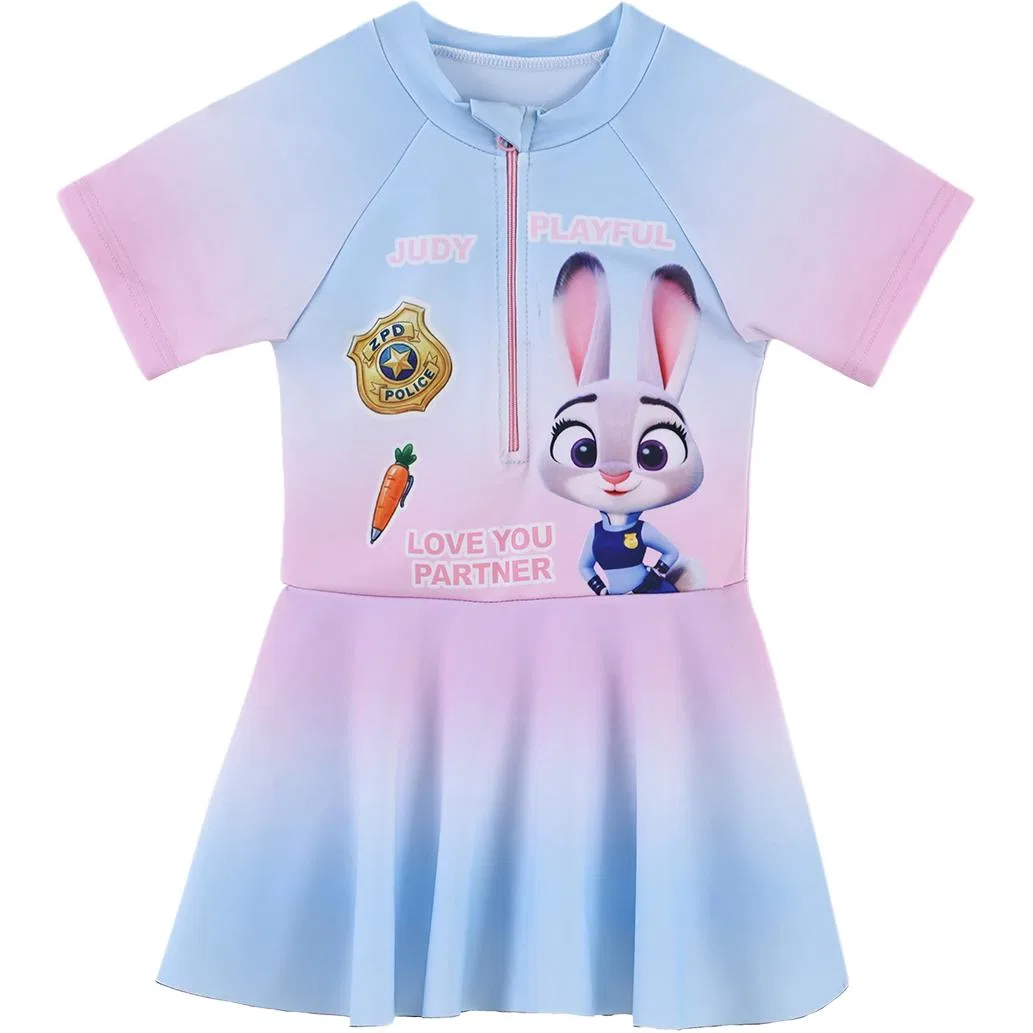 Купальник для девочек Disney Pre School Swimwear Thin Stretch синий