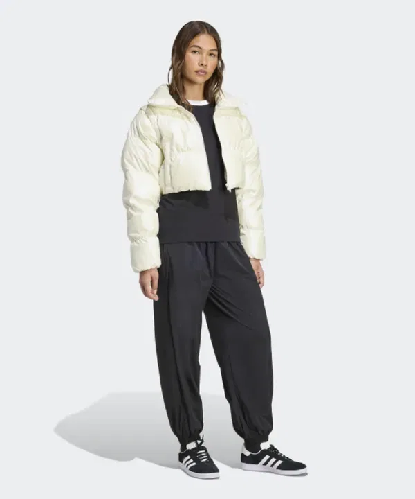 Куртка пуховая короткая Adidas, белый — фото 4