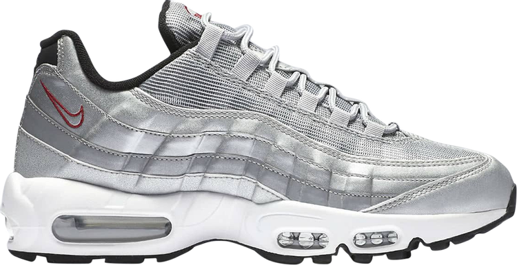 Кроссовки Nike Air Max 95 QS 'Silver Bullet', серебряный - фото