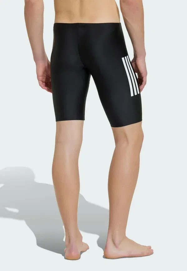 Плавки-джаммеры с тремя полосками Adidas Performance, белый/черный — фото 2