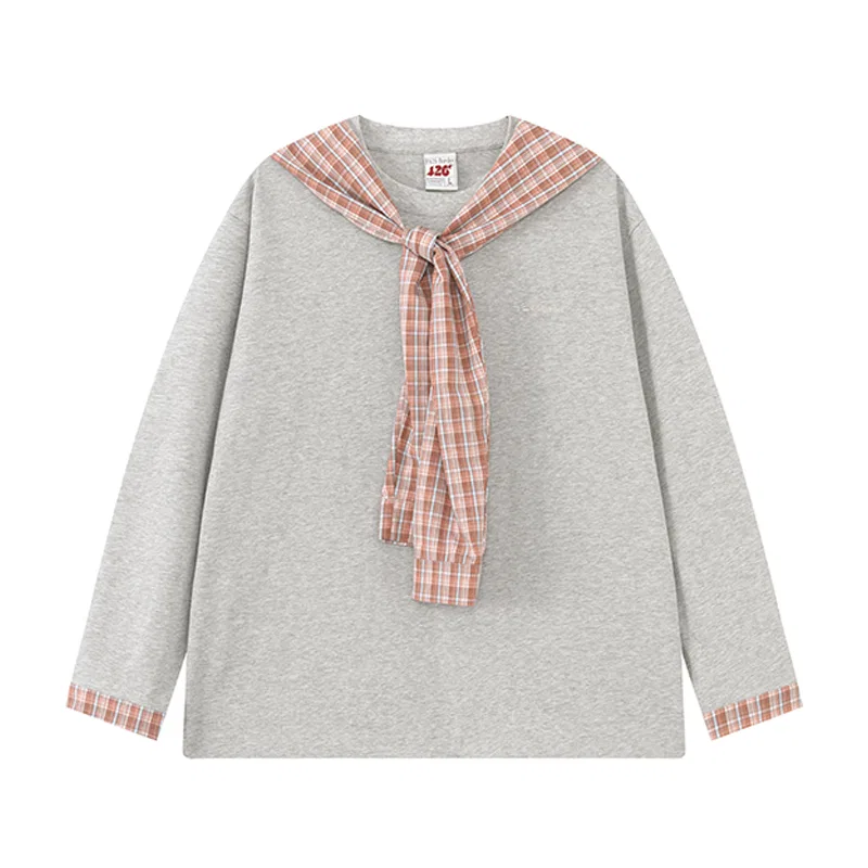 Футболка детская с капюшоном и принтом F426, Heather Gray
