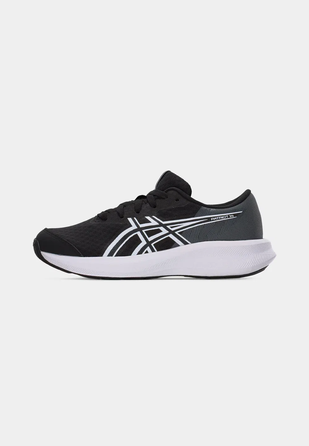 Кроссовки Patriot 14 унисекс для бега по улицам Asics, Black/White — фото 2