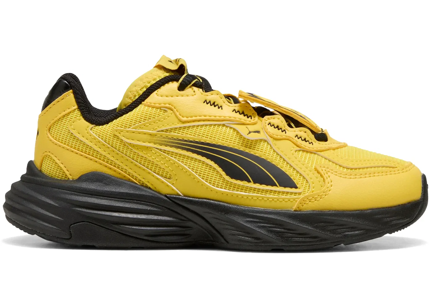 Детские кроссовки для мальчиков с принтом Puma Fade Puma, Energizing Yellow/Puma Black