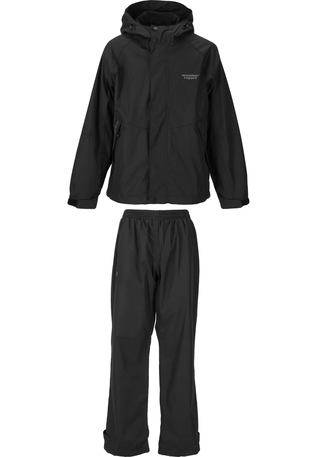 Детский дождевик-комбинезон Jagger Jr AWG Rain Weather Report, Schwarz — фото 2