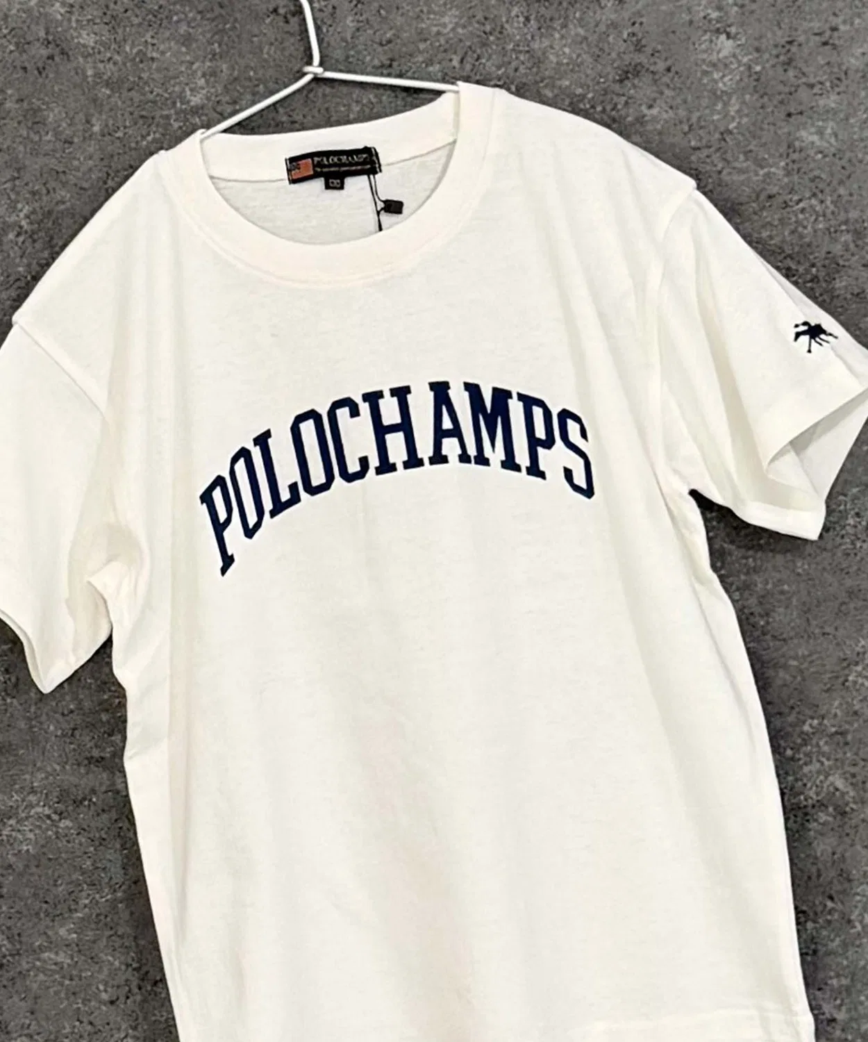 Детская футболка с коротким рукавом с принтом POLOCHAMPS, Off White