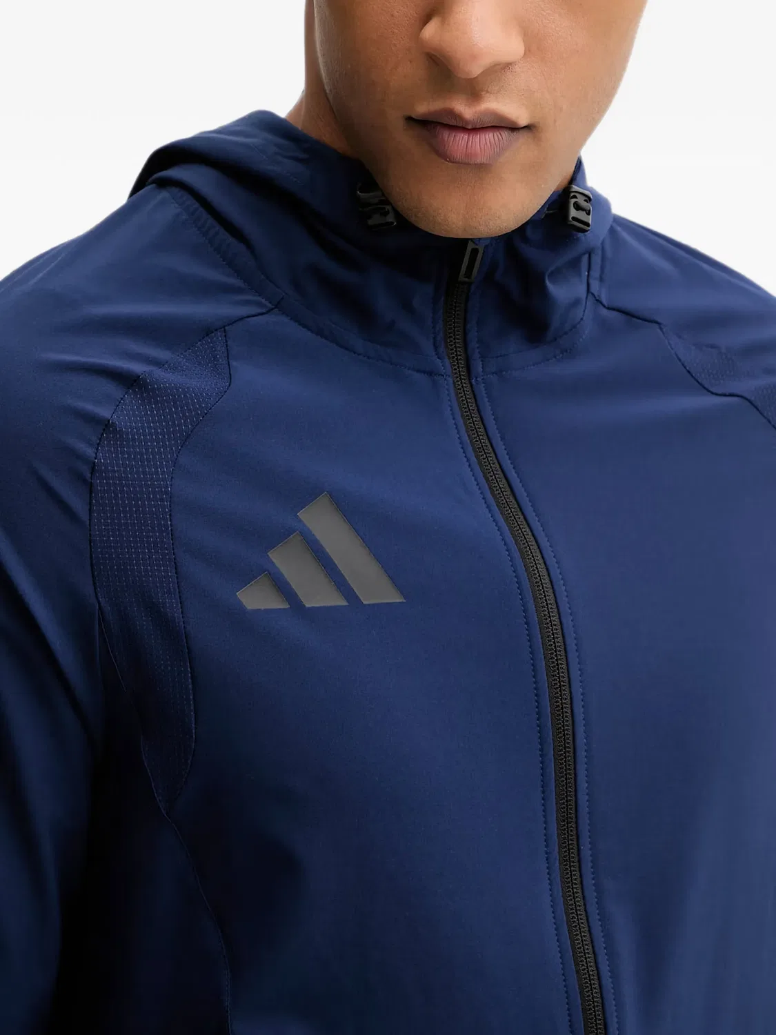 Ветровка Tiro Travel синяя Adidas, синий — фото 3